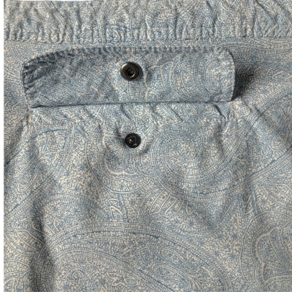 Onia Men's Size 38 Light Blue Paisley Swim Suit - Picture 11 of 15